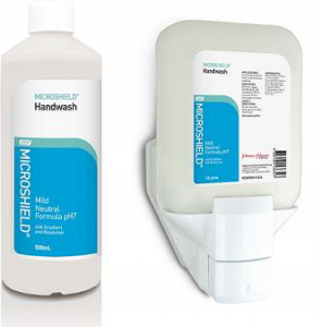 Microshield Handwash - General Handwashing - Mild to Skin pH7. 500ml  & 1.5L