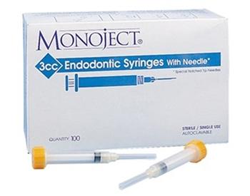 Monoject Endodontic Syringe 3ml. 100/box .