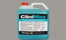 CliniMax - 5L. Concentrated and mildly alkaline. Non- hazardous Multipurpose detergent Used for manual & ultrasonic instrument, equipment and surface cleaning  Contains a corrosion inhibitor to protect quality instruments