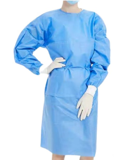 Tie-Back Disposable Isolation Gowns.10/Pack.