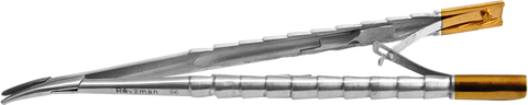 Castroveigo Needle Holder Curved with Tungsten Carbide Insert Fig 2